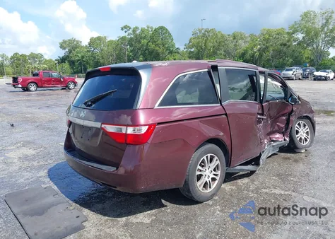 2013 Honda Odyssey Ex-L из США, поврежденный, VIN 5FNRL5H64DB070323